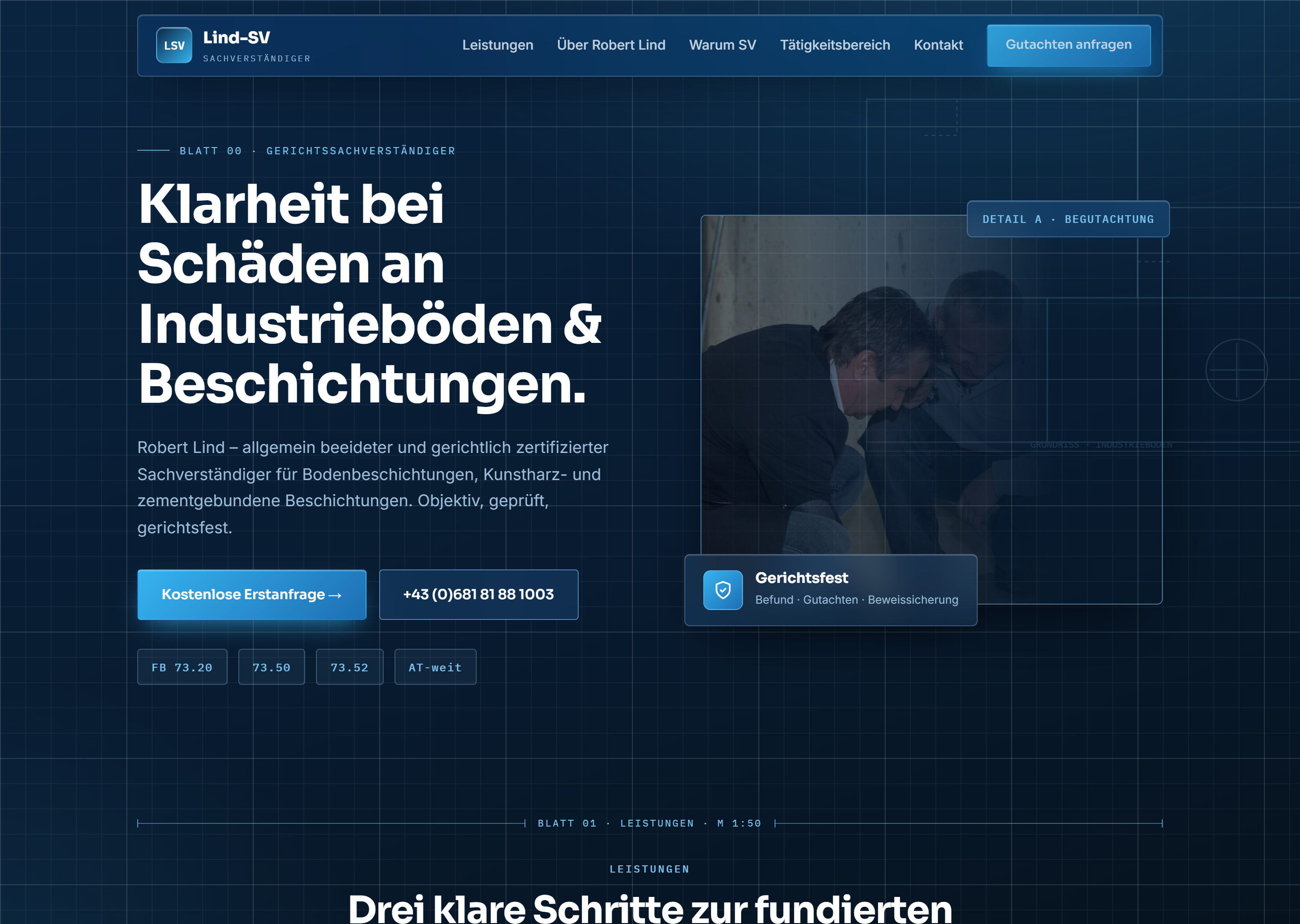 Lind-SV Sachverständiger – neues Design von Lind Studio